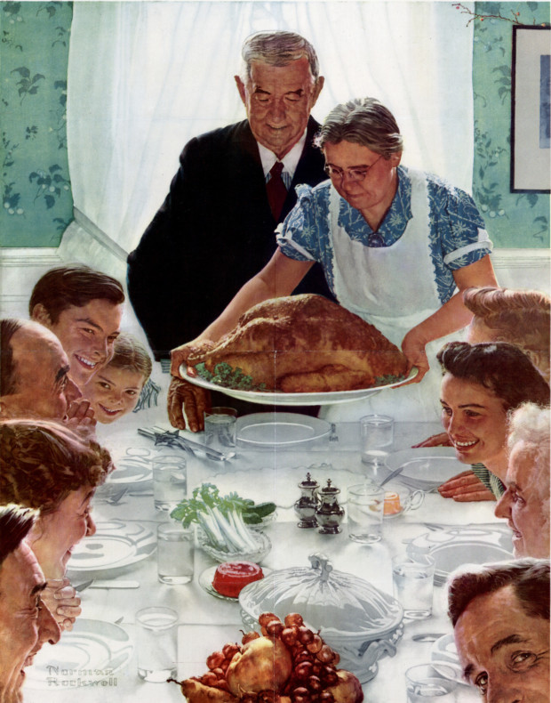 Image result for norman rockwell thanksgiving