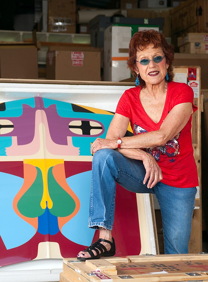 The American artist Judy Chicago by Donald Woodman.