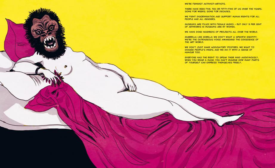 Guerrilla Girls in The Women Who Changed Art Forever: Feminist Art - The Graphic Novel