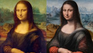 Mona Lisas - two sisters together