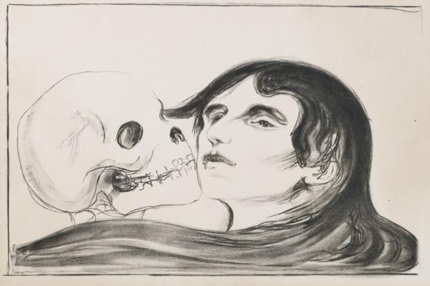 Edvard Munch, Kiss of Death, 1899, private collection