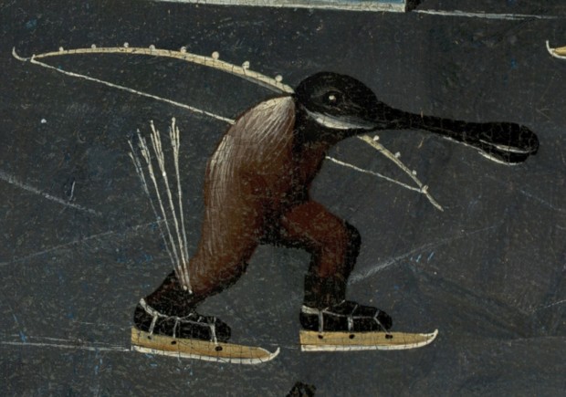 Bosch,_Hieronymus_-_The_Garden_of_Earthly_Delights,_right_panel_-_Detail_skating_monster_(mid-right)