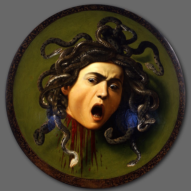 Caravaggio, Medusa, 1597, Galleria Uffizi, Florence 