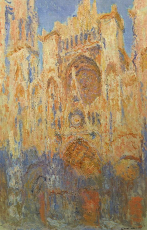 Rouen Cathedral, Facade (sunset), 1892-1894. Musée Marmottan Monet, lichtenstein's art