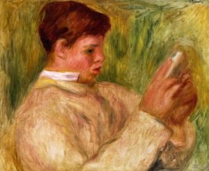 Pierre Auguste Renoir, Jean Renoir Reading, 1908, private collection