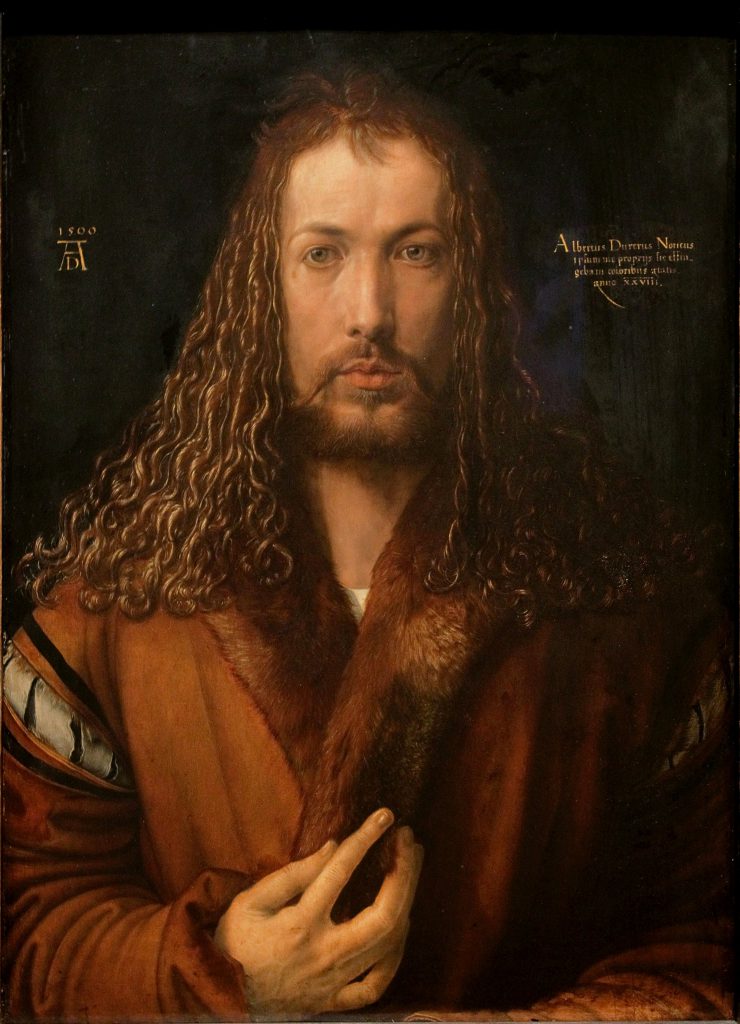 Albrecht Dürer, Self-Portrait at 28, 1500, Alte Pinakothek