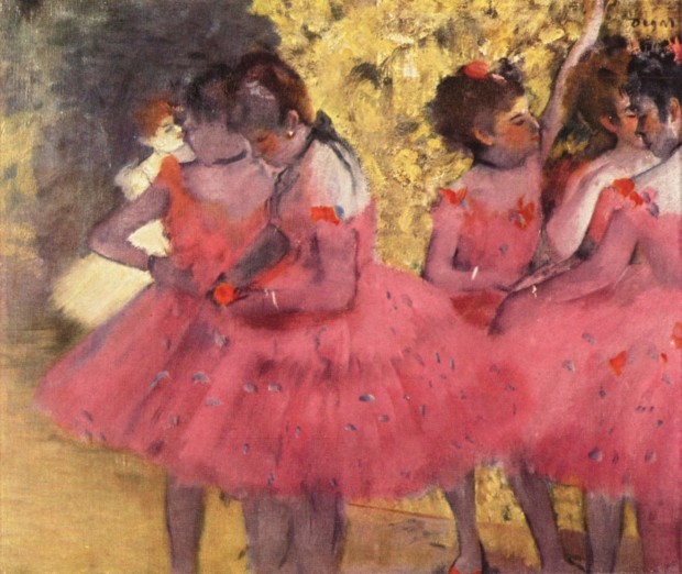 Edgar Degas, The Pink Dancers, Before the Ballet, 1884, Ny Carlsberg Glyptotek, Copenhagen