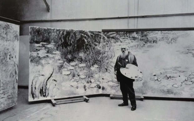 Claude Monet in his studio