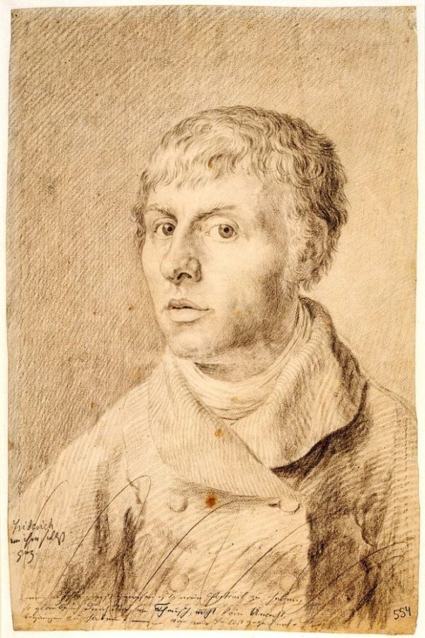 Caspar David Friedrich, Self-portrait as a young man, 1800, Statens Museum for Kunst 