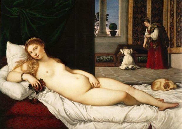 Titian, Venus of Urbino, 1538, Uffizi, Florence.