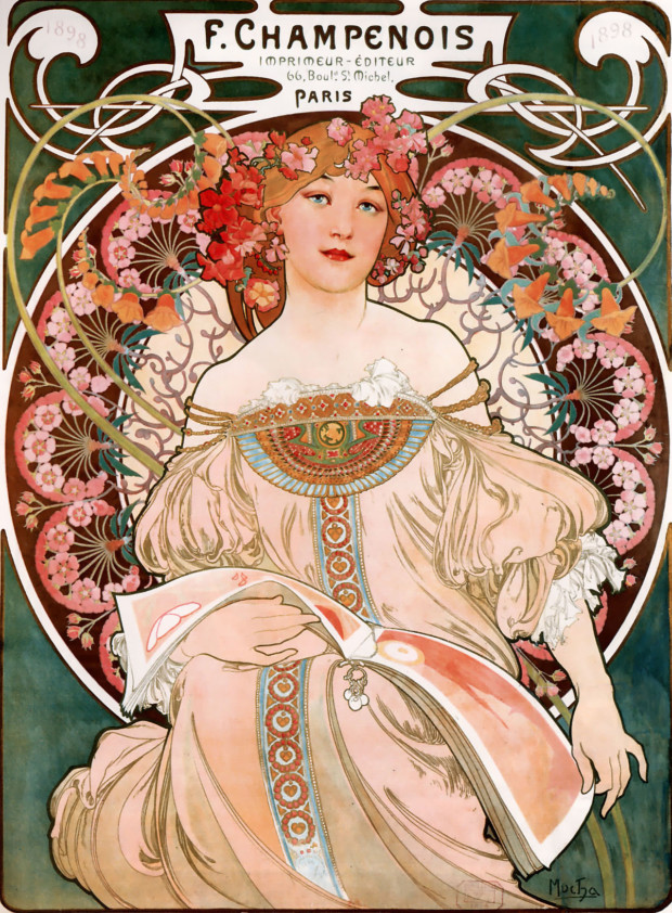 Alphonse Mucha, F. Champenois Imprimeur-Éditeur, 1897 Posters of Alphonse Mucha