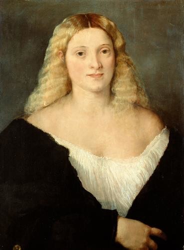 Titian, Young Woman in a Black Dress, c. 1520, Kunsthistorisches Museum, Vienna