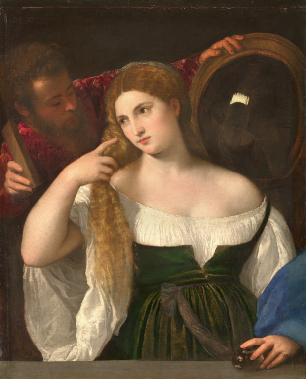 Titian, Woman at the Mirror, c. 1515, Musée du Louvre, Paris
