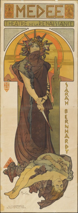 Alphonse Mucha, Medee, 1898, Museum of Modern Art, New York