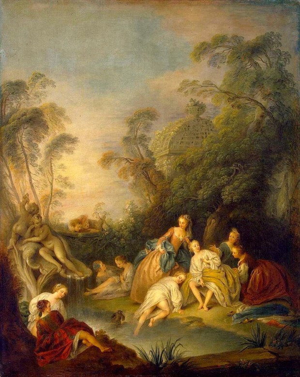 Jean-Baptiste Pate, Les Baigneuses (Women Bathing), 1695-1736, The Hermitage, Petersburg