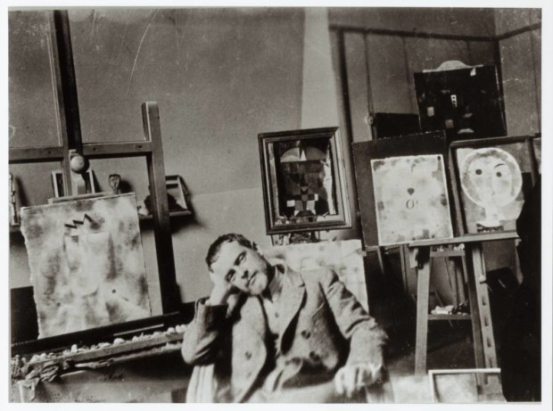 Paul Klee in his studio in Bern, 1939. (Felix Klee, Zentrum, Paul Klee, Bern, Klee Family Donation) artists' studios