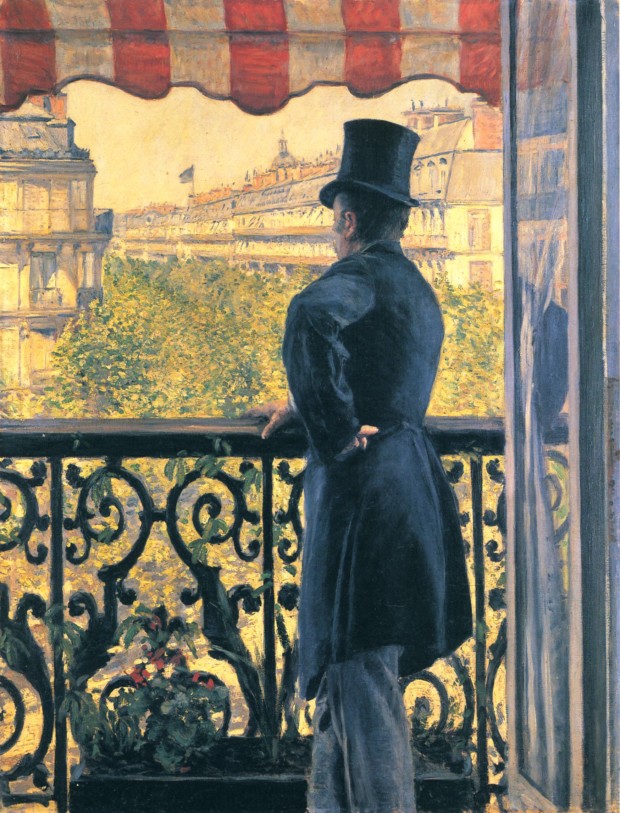 Gustave Caillebotte, Man on a Balcony, Boulevard Haussmann, 1880, private collection