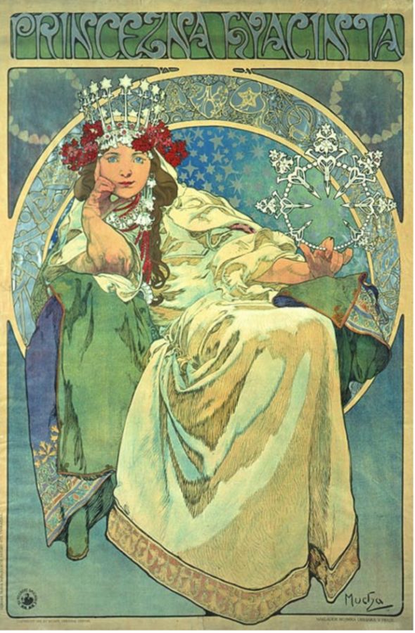 Alphonse Mucha, Princezna Hyacinta, 1911, private collection Posters of Alphonse Mucha