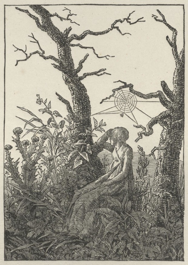 Caspar David Friedrich, The Woman with a Spider's Web, 1803, British Museum