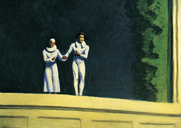 Theater Hopper, Edward Hopper, Two Comedians, 1965, private collection. Sotheby's.