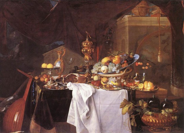 Jan Davidsz. de Heem , A Table of Desserts, 1640, Louvre Museum 