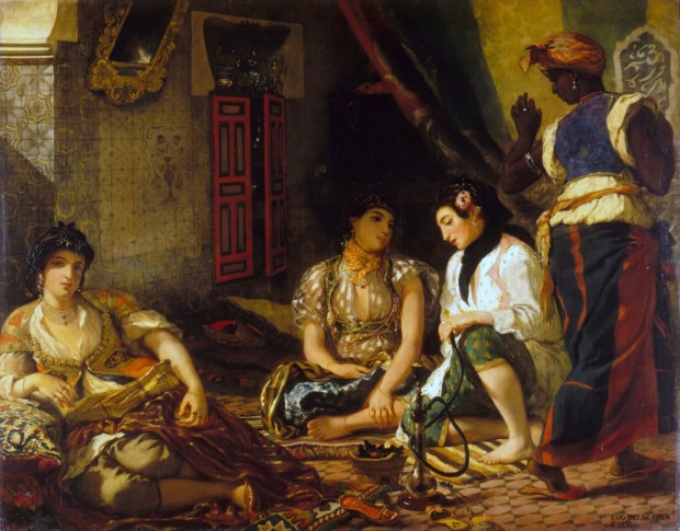 Eugène Delacroix, The Women of Algiers, 1834, Louvre, Paris, France.