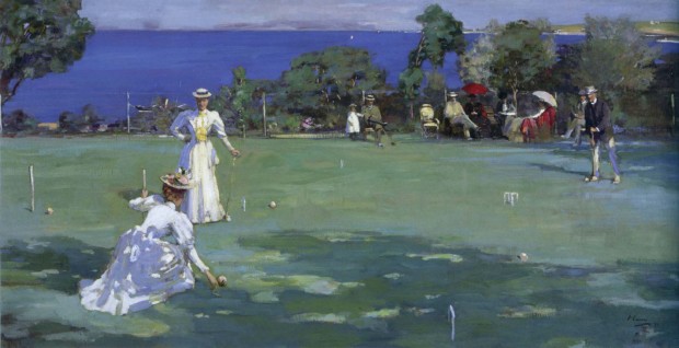 Sir John Lavery, The Croquet party, 1890, Private collcetion