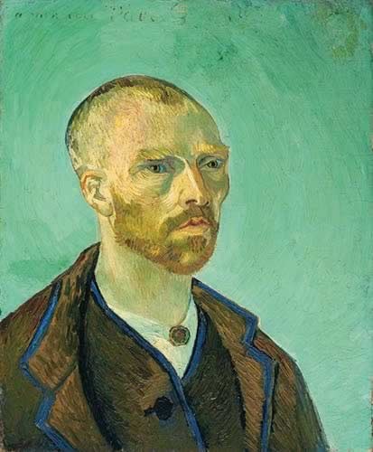 Vincent van Gogh, Self-Portrait Dedicated to Paul Gauguin (Bonze), 1888, Fogg Art Museum