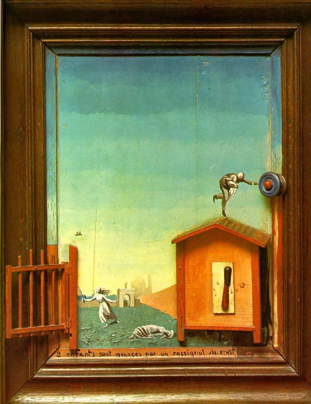 Max Ernst, Two Children are Threatened by a Nightingale, 1924, MoMA