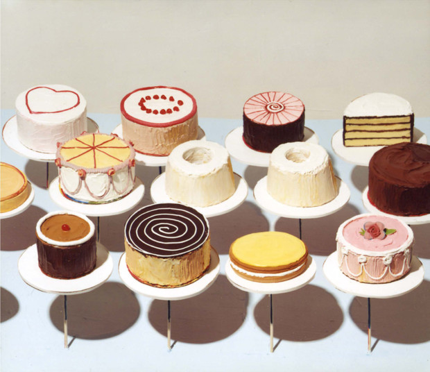 Wayne Thiebaud, Cakes, 1963, National Gallery of Art