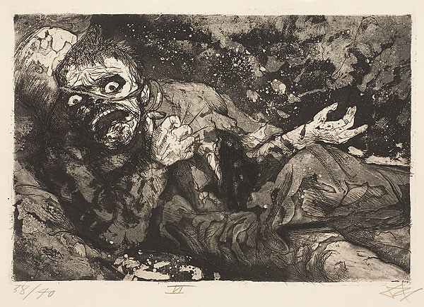 Otto Dix, Wounded Man, 1916, The National gallery of Australia