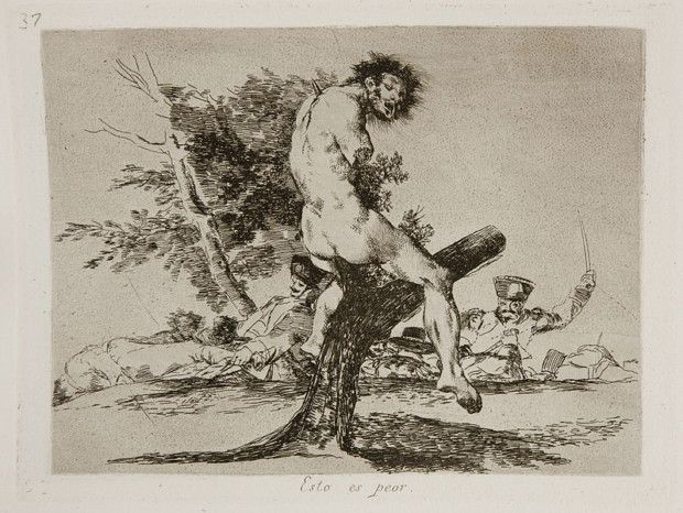 Francisco Goya, The Disasters of War, plate No. 37: This is Worse,1863, Prado