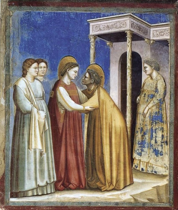 Giotto di Bondone, Visitation, 1300-5, Scrovegni Chapel