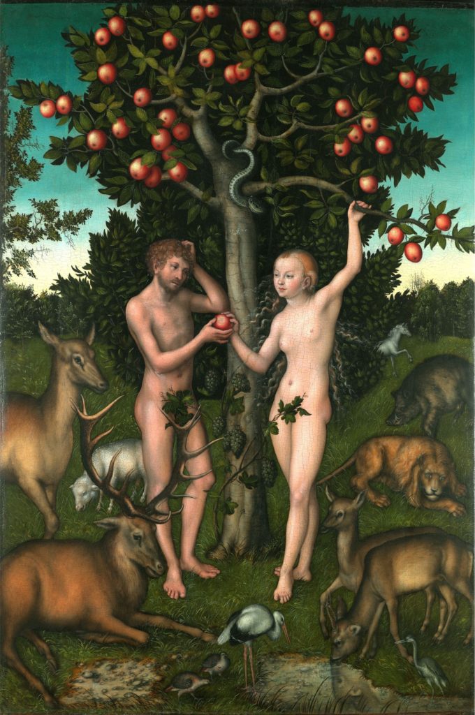 Lucas Cranach the Elder, Adam and Eve, 1526, The Courtauld, London, UK.