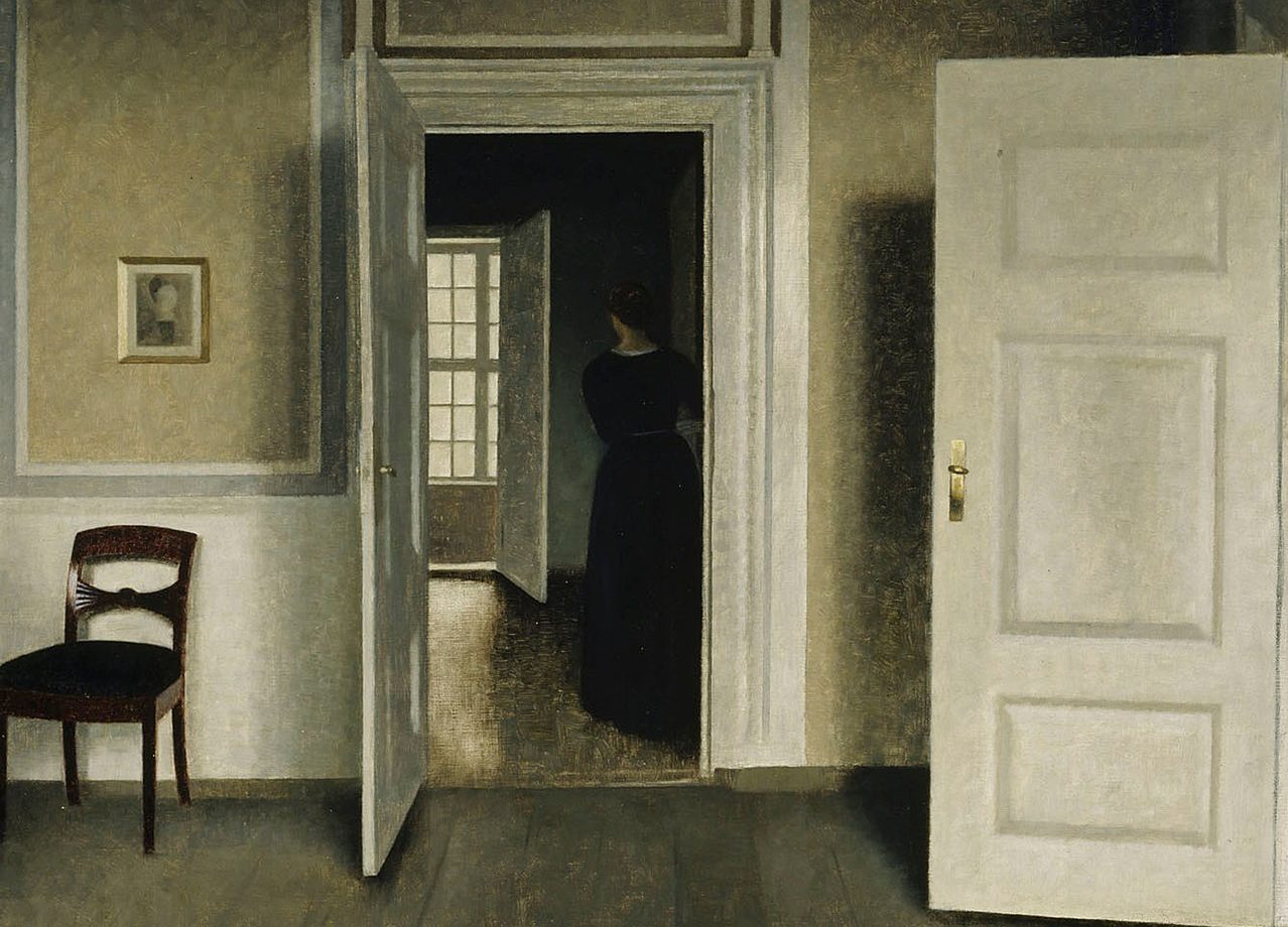 Interior 1899 Vilhelm Hammersh i Brokeasshome interior-1899-vilhelm-hammersh-i-brokeasshome
