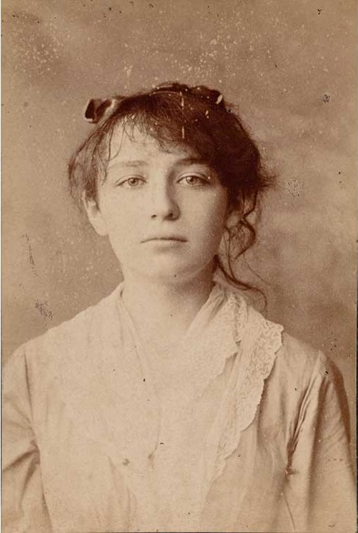 Photograph of Camille Claudel around 1883