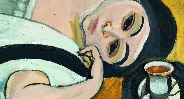 coffee in art: Henri Matisse, Laurette’s Head with a Coffee Cup, 1917, Kunstmuseum Solothurn, Solothurn, Switzerland. Detail.
