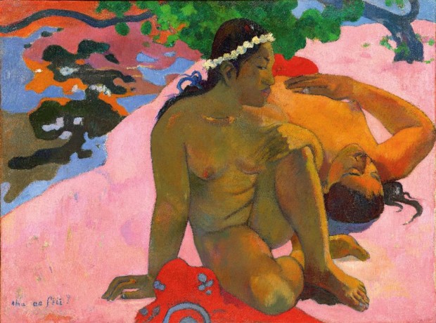 Paul Gauguin, Aha oé feii? (What, Are You Jealous?"), 1892, Pushkin Museum, Moscow Shchukin collection