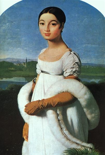 Jean Auguste Dominique Ingres, Portrait Of Mademoiselle Rivière, 1805, Musée du Louvre, Paris, France
