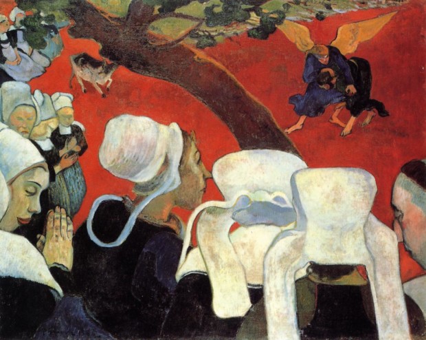 Paul Gauguin, The Vision After the Sermon (Jacob Wresting the Angel), 1988, National Gallery, Edinburgh