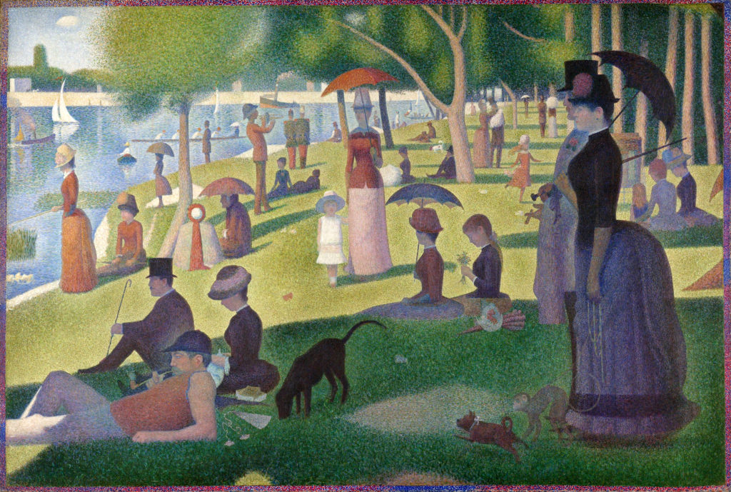 Georges Seurat, A Sunday Afternoon on the Island of La Grande Jatte, 1884, Art Institute of Chicago, Chicago, USA.