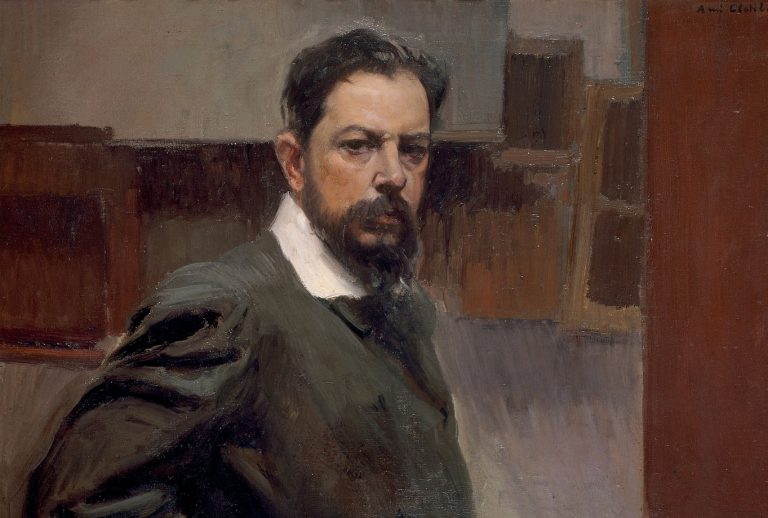 Joaquín Sorolla: Joaquín Sorolla, Self-portrait, 1904, Sorolla Museum, Madrid, Spain. Detail.
