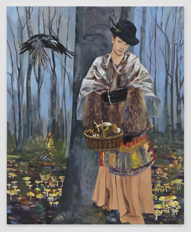 The Mycologist, 2016, oil and acrylic on canvas, 220 x 180 cm. Courtesy of the artist and Metro Pictures, New York