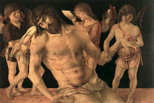 Giovanni Bellini, Dead Christ Supported By Angels,1474, Museo della città di Rimini, Rimini, Italy
