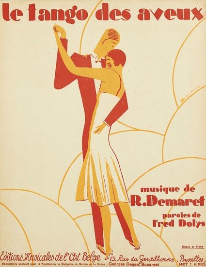 René Magritte, Le Tango des Aveux, 1926), Éditions Musicales de l'Art Belge, Brussels.