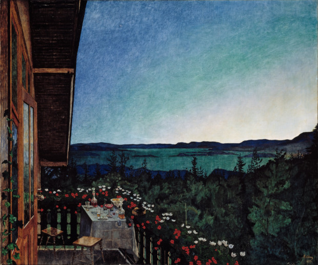 Harald Sohlberg, Summer Night, 1899, Nasjonalgalleriet