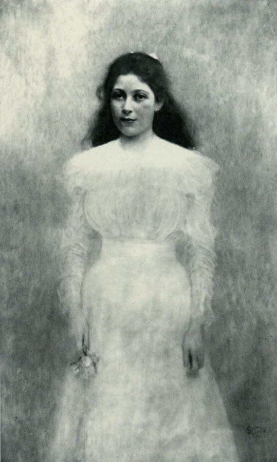 lost artworks world war, Gustav Klimt, Portrait of Trude Steiner, 1900