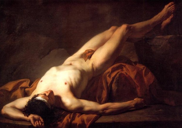 Jacques-Louis David, Male Nude Known As Hector, 1778, Musée Fabre, Montpellier, France