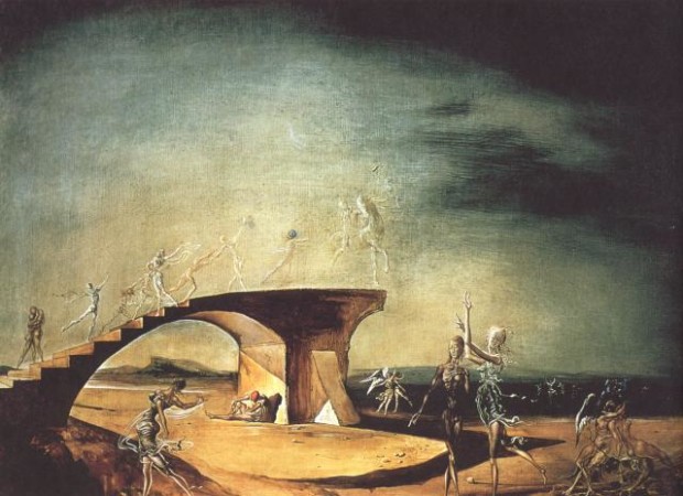 Salvador Dalí, The Broken Bridge and The Dream, 1945, The Salvador Dalí Museum, St. Petersburg (Florida)