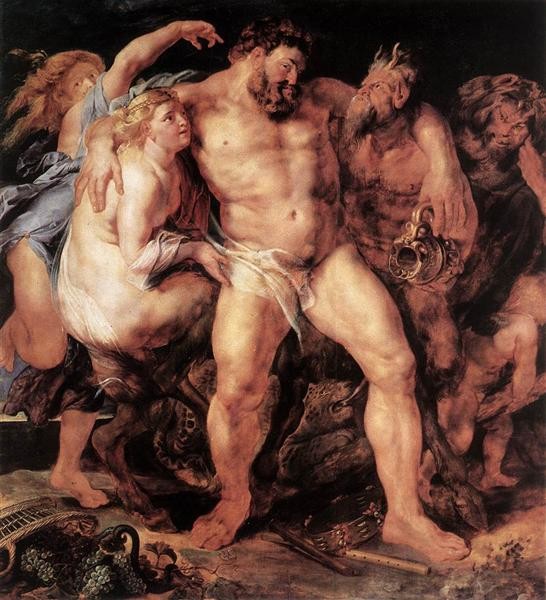 Peter Paul Rubens, The Drunken Hercules, c. 1611, Gemäldegalerie, Dresden, Germany